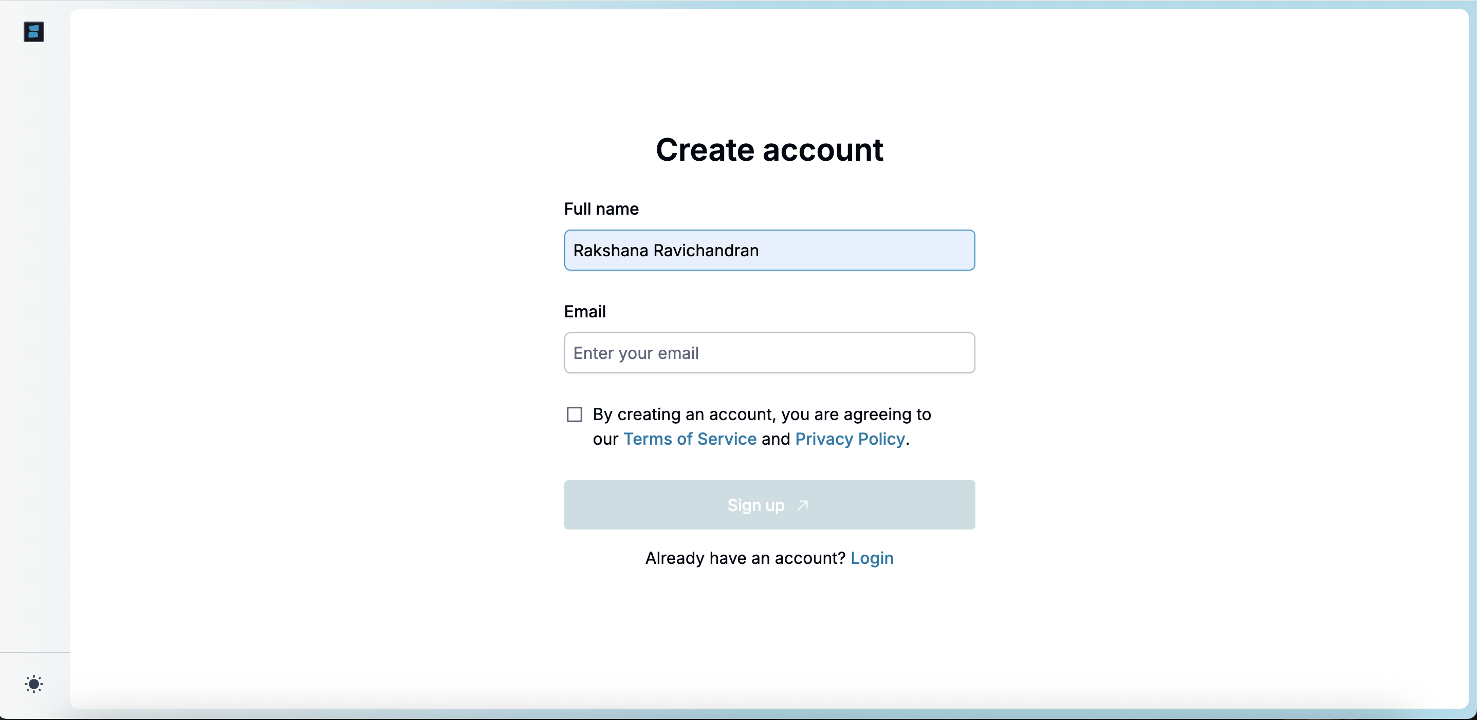 create acc